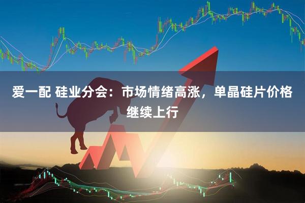 爱一配 硅业分会：市场情绪高涨，单晶硅片价格继续上行