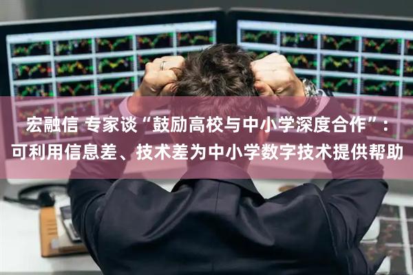 宏融信 专家谈“鼓励高校与中小学深度合作”:可利用信息差、技术差为中小学数字技术提供帮助