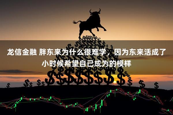 龙信金融 胖东来为什么很难学，因为东来活成了小时候希望自己成为的模样