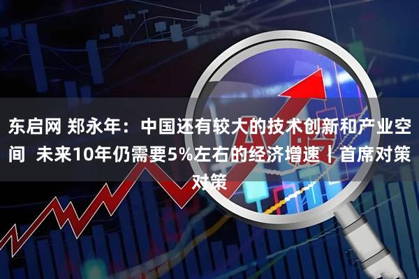 东启网 郑永年：中国还有较大的技术创新和产业空间  未来10年仍需要5%左右的经济增速｜首席对策